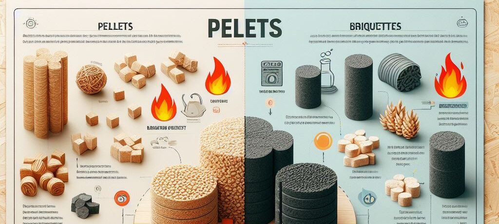 biomass pellet vs briquettes