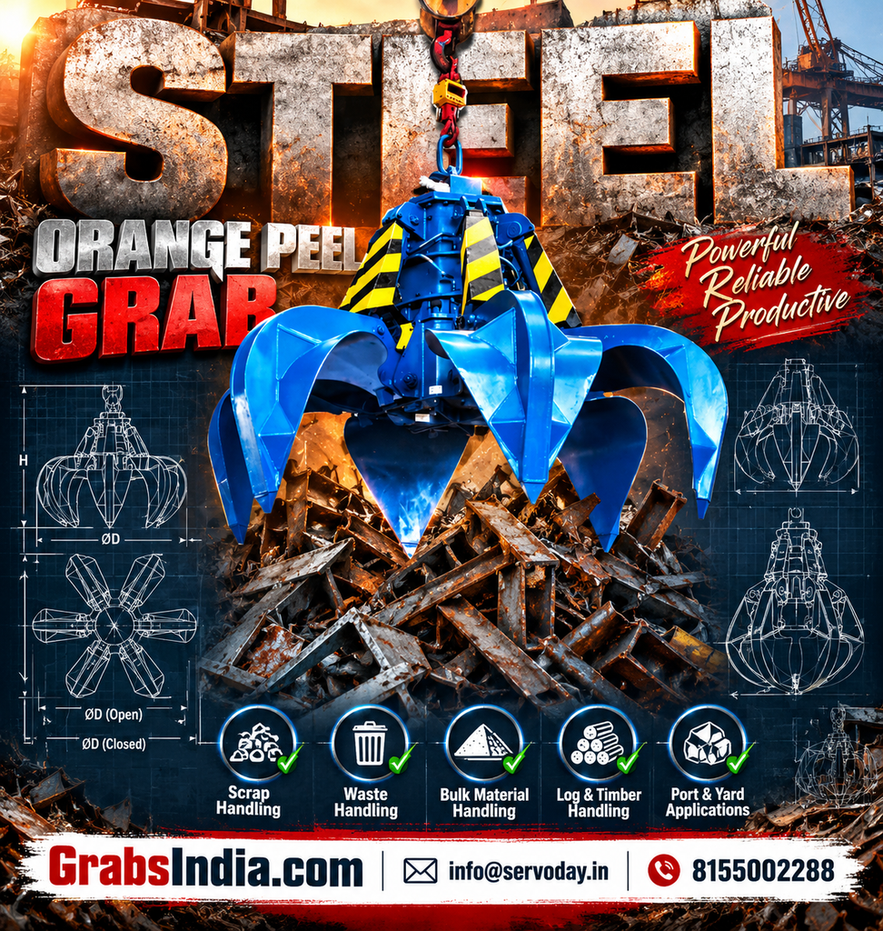 Steel Orange Peel Grab Industrial Poster 972x1024 1